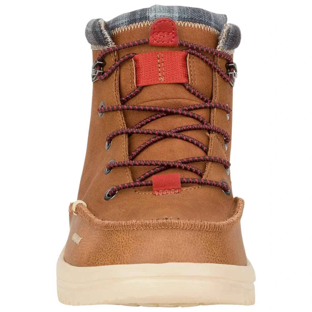 HEY DUDE Bradley Classic Men's Size 9 Casual Boots Cognac Brown 42067-21N NEW